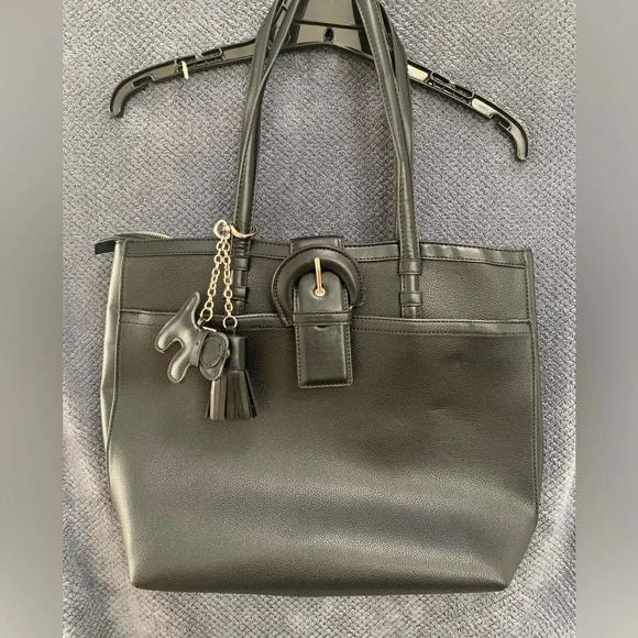 Steve Madden Black Tote Bag - Picture 1 of 7